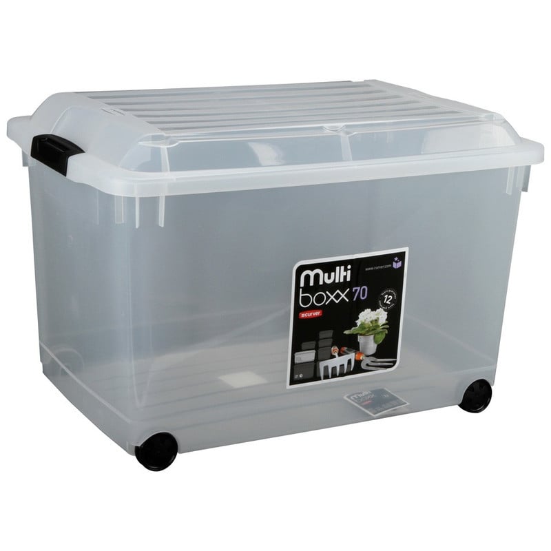 Curver jumbo multiboxx - 70 liter - transparant