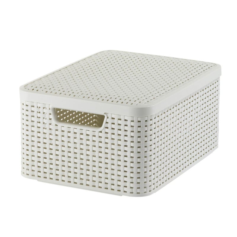 Curver style opbergmand S - 30x20x14 cm - vintage wit