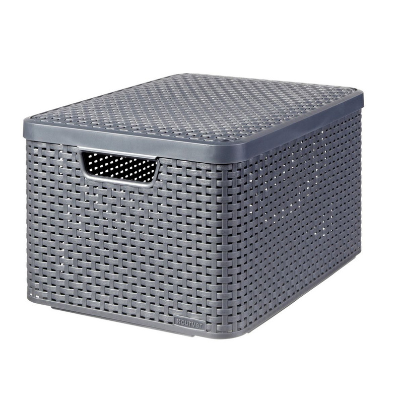 Curver style opbergmand M - 40x30x19 cm - antraciet