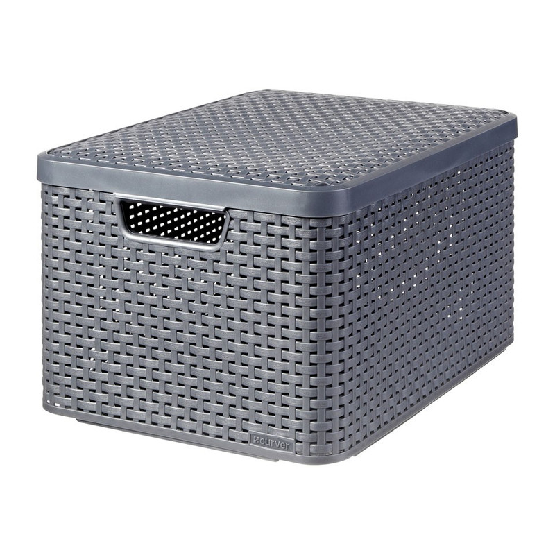 Curver style opbergmand L - 45x33x25 cm - antraciet