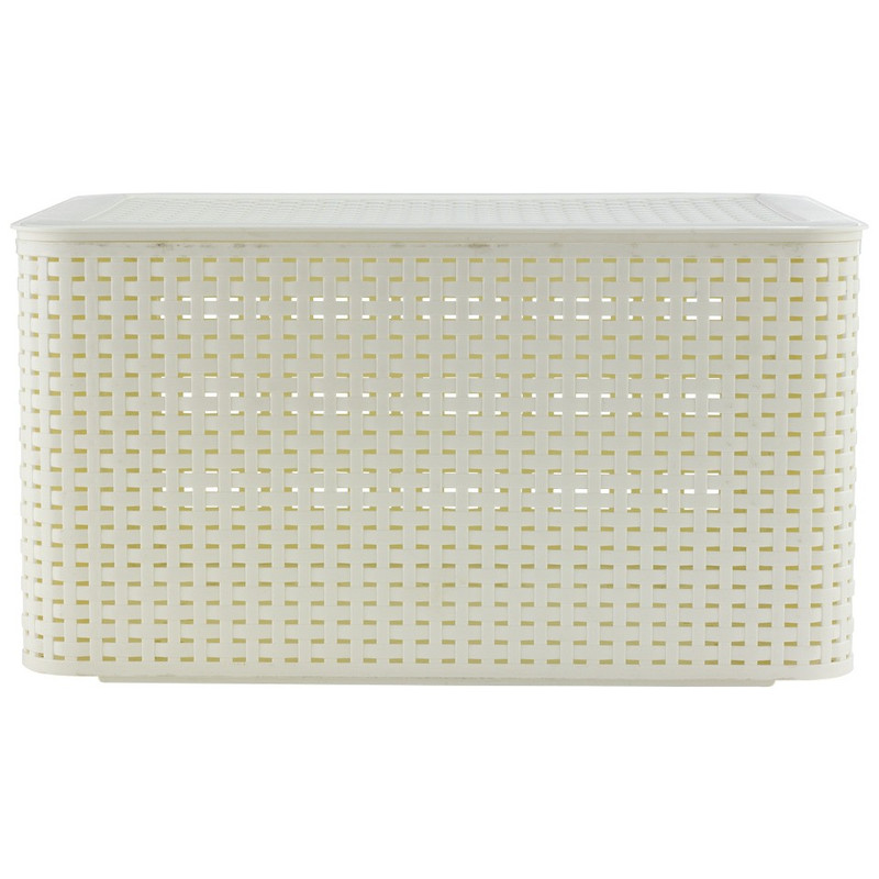 Curver style opbergmand L - 44.5x33x25 cm - vintage wit