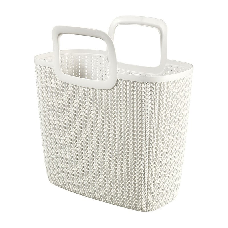 Curver knit shopping basket Lily - oasis white