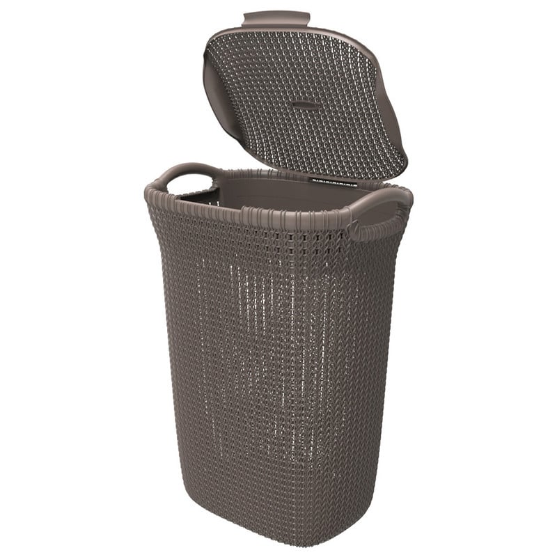 Curver knit wasmand - 57 liter - harvest brown