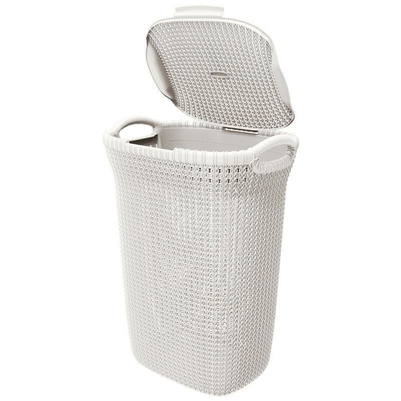 Curver knit wasmand - 57 liter - oasis white