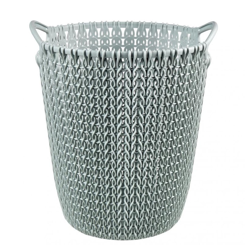 Curver knit papiermand - 7 liter - misty blue