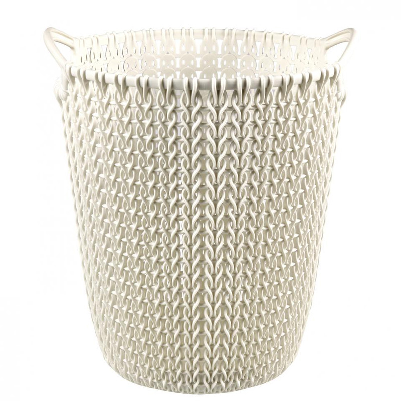 Curver knit papiermand - 7 liter - oasis white
