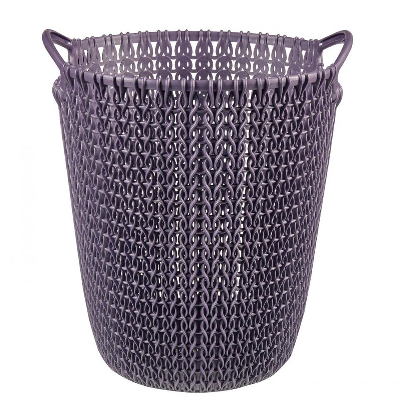 Curver knit papiermand - 7 liter - twilight purple