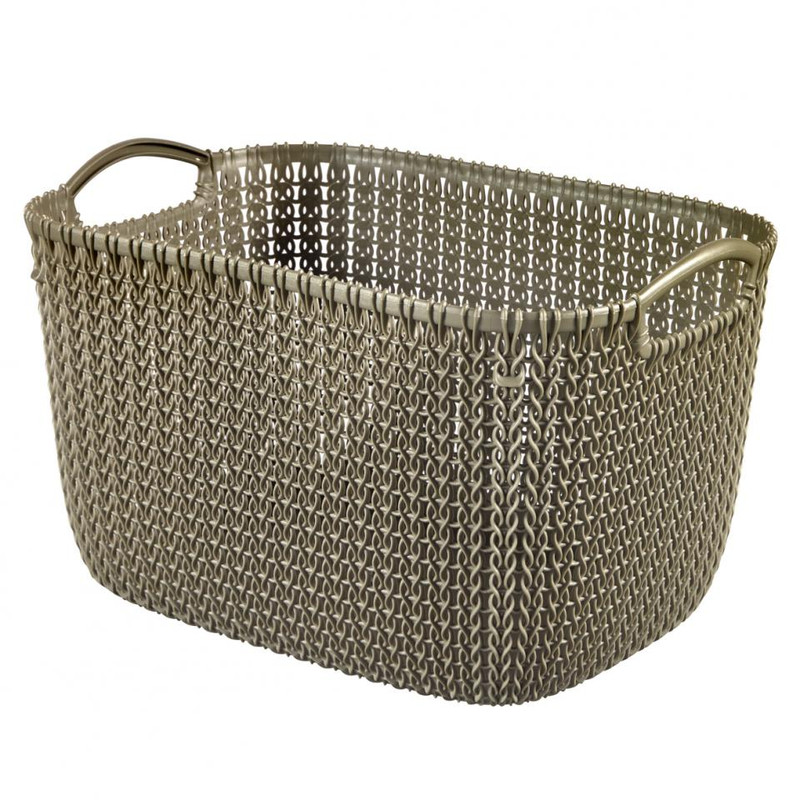 Curver knit mand L - 19 liter - harvest brown