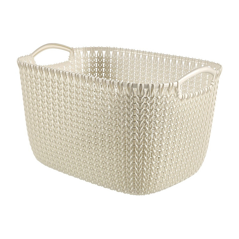 Curver knit mand L - 19 liter - oasis white