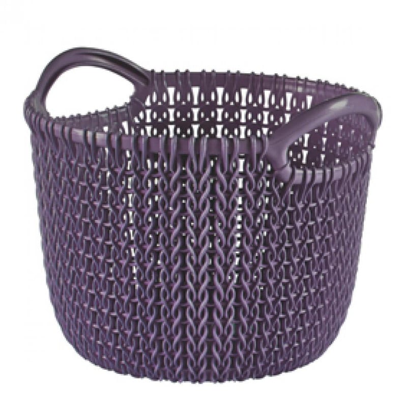Curver knit mandje rond XS - 3 liter - twilight purple