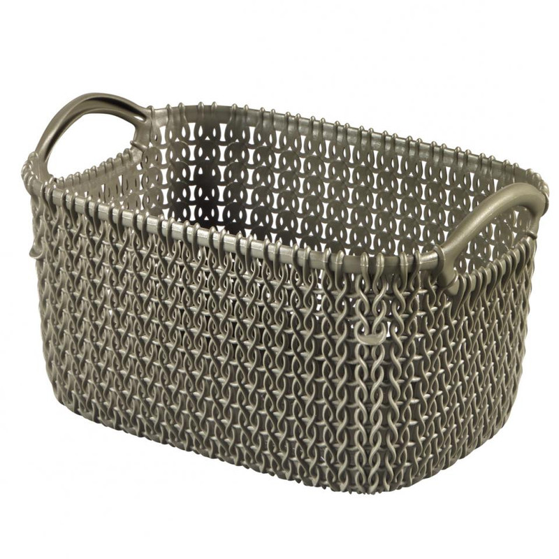 Curver knit mandje XS - 3 liter - harvest brown