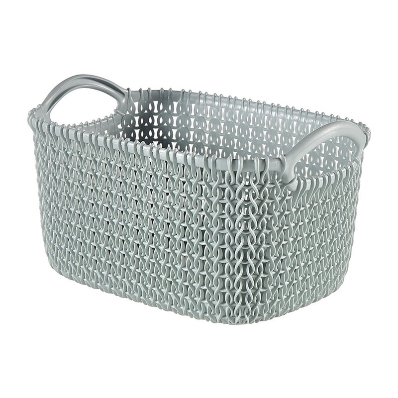 Curver knit mandje XS - 3 liter - misty blue
