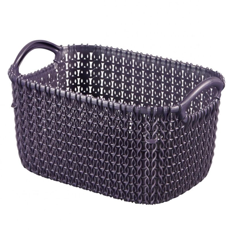 Curver knit mandje rond  XS - 3 liter - twilight purple