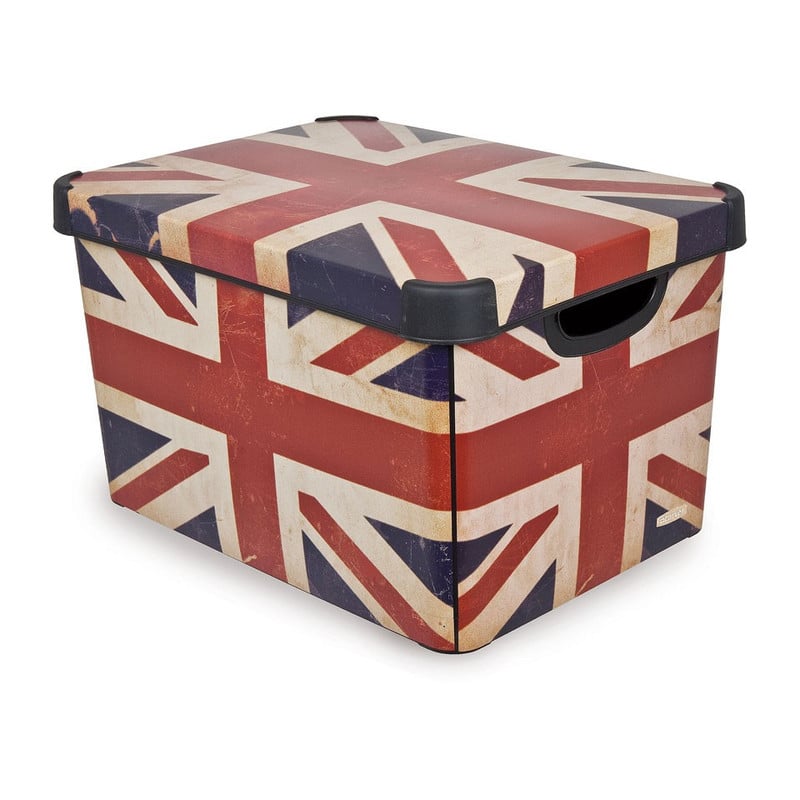 Curver Stockholm decobox L - 25 liter - Union Jack
