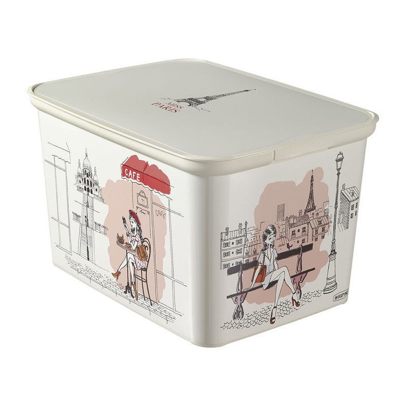 Curver Amsterdam decobox L - 25 liter - miss Paris