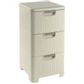 Curver style ladesysteem - 3x14 liter - vintage wit