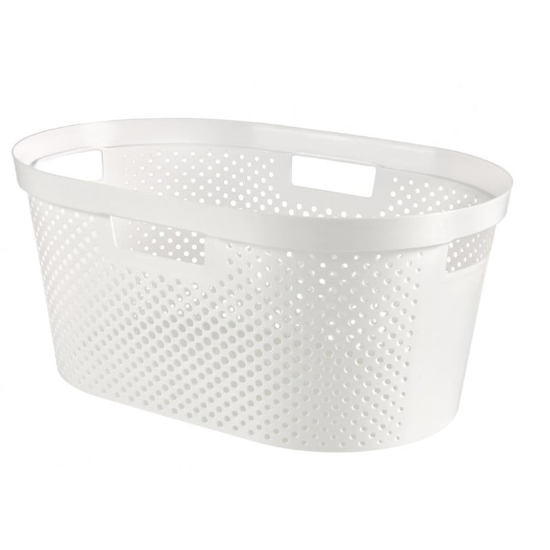 Curver Infinity Dots wasmand - 39 liter - wit