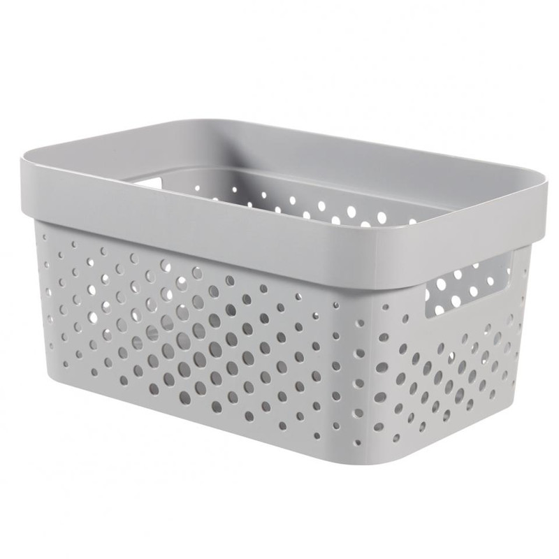 Curver Infinity Dots box - 4,5 liter - grijs