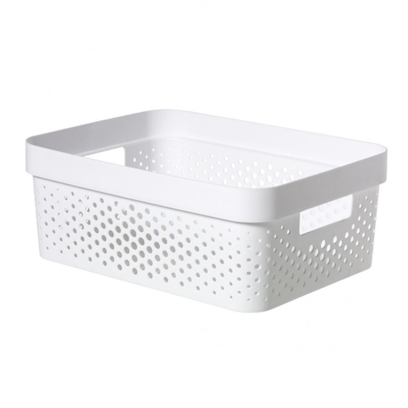Curver Infinity Dots box - 11 liter - wit