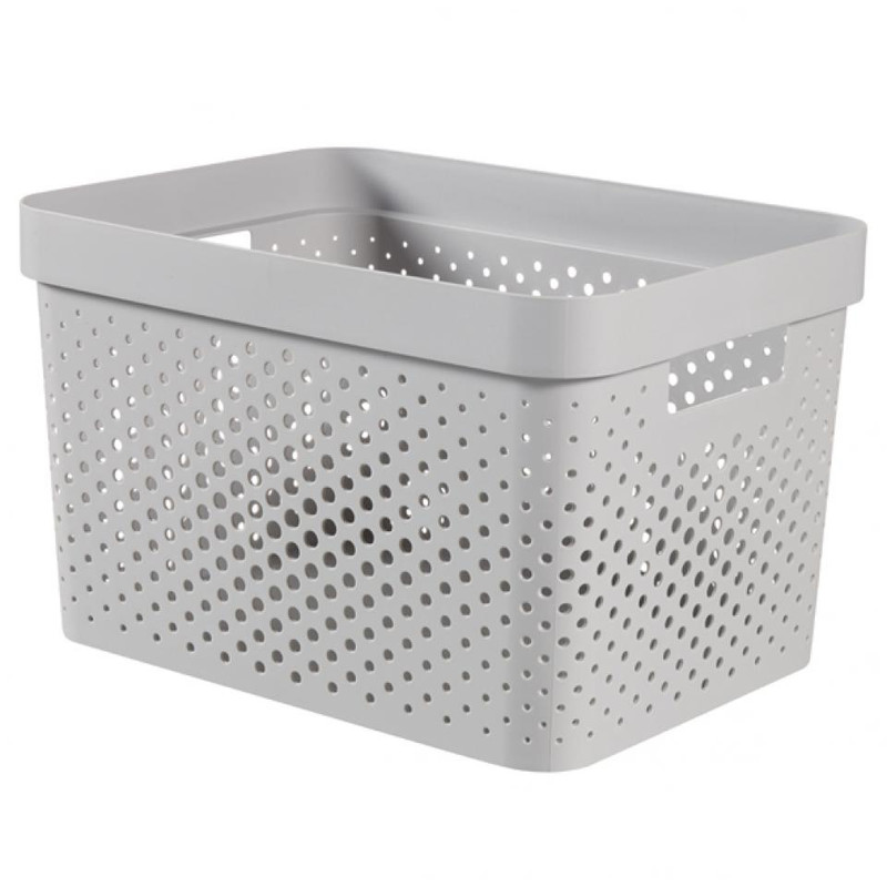 Curver Infinity Dots box - 17 liter - grijs