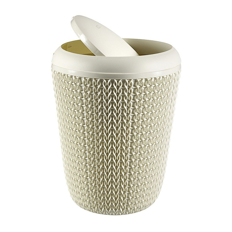 Curver knit afvalbak - 6 liter - oasis white