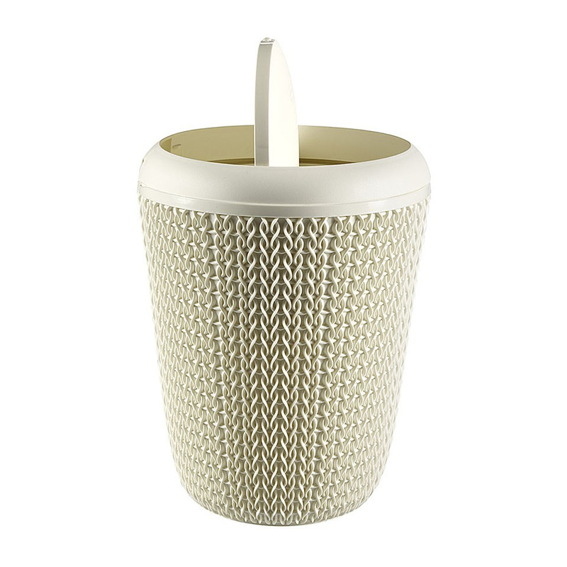 Curver knit afvalbak - 6 liter - oasis white