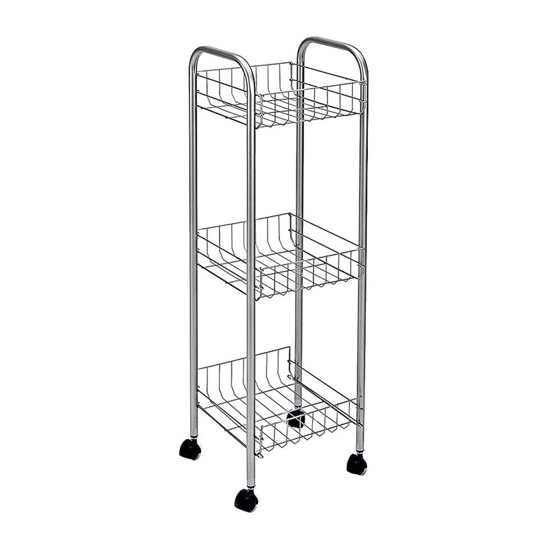 Metaltex keukentrolley Toronto - 3 etages - 23x23x83 cm