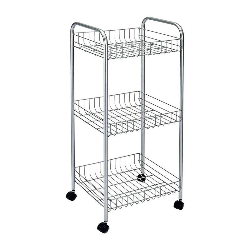 Metaltex keukentrolley Montreal - 3 etages - 34x34x85 cm