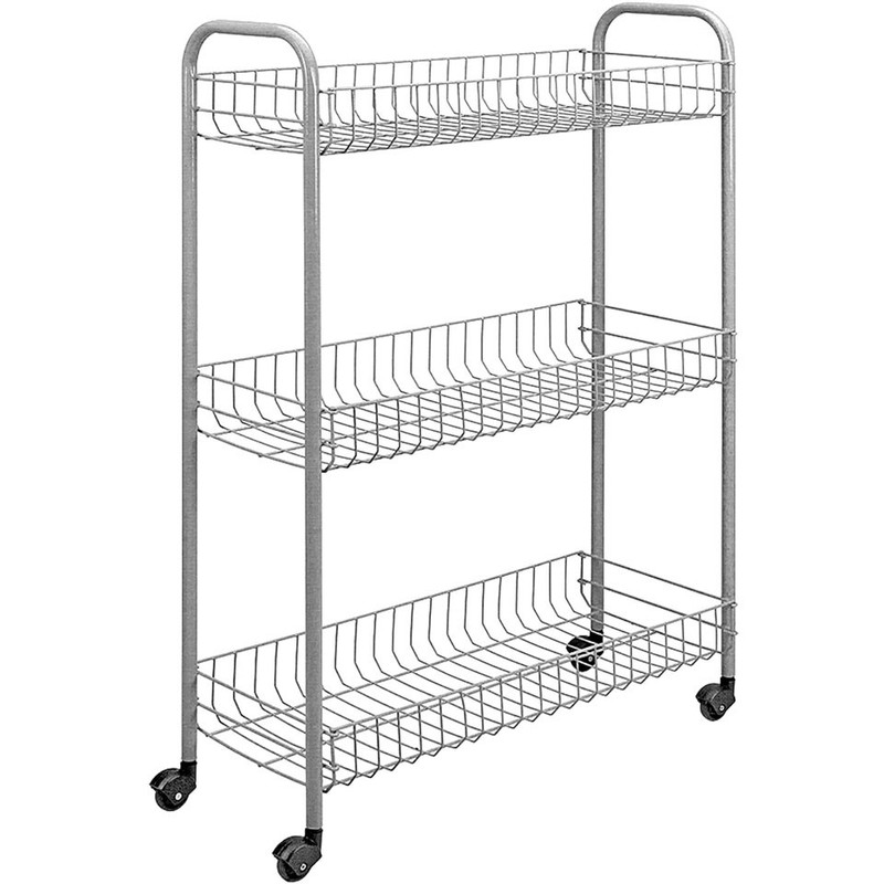 Metaltex slim keukentrolley - 3 etages - 23x56x84 cm