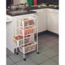Metaltex keukentrolley Miami - 4 mandjes - 30x38x83 cm