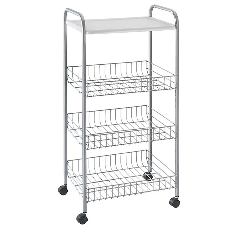 Metaltex keukentrolley Atlanta - 4 etages - 39x30x84 cm
