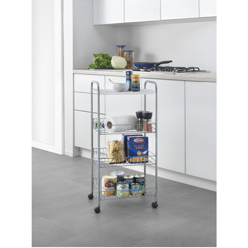 Metaltex keukentrolley Atlanta - 4 etages - 39x30x84 cm