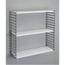 Tomado boekenrek retro - 3 etages - zwart/wit