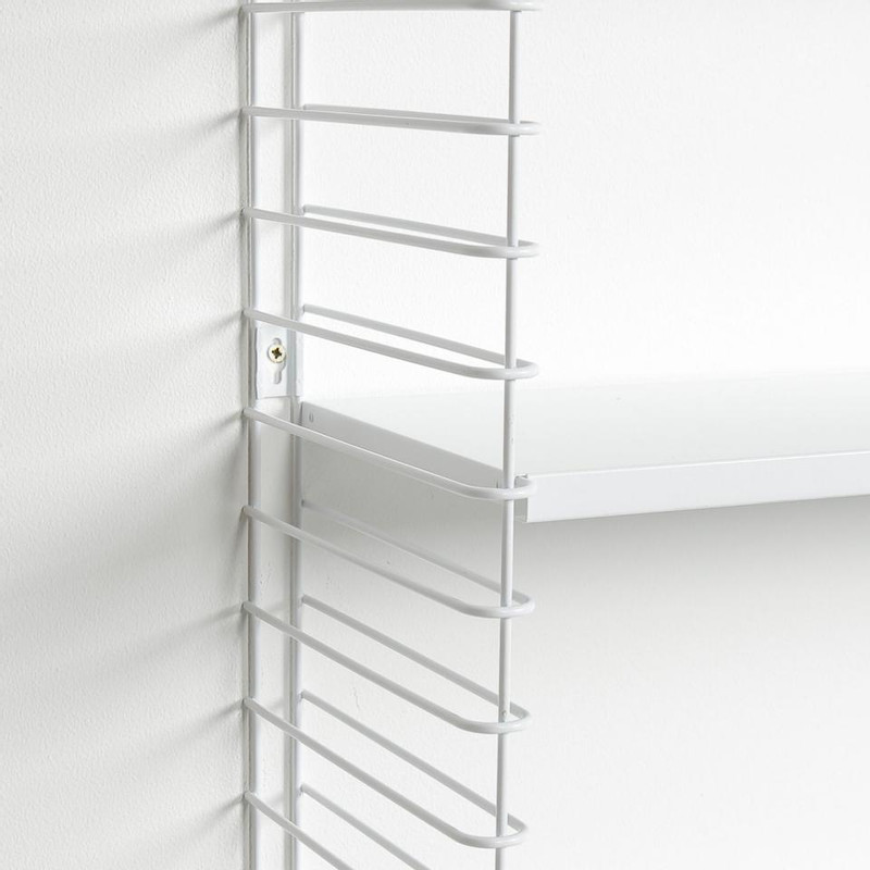 Tomado boekenrek retro - 3 etages - wit