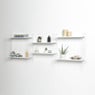 Tomado boekenrek retro - 3 etages - wit