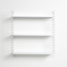 Tomado boekenrek retro - 3 etages - wit