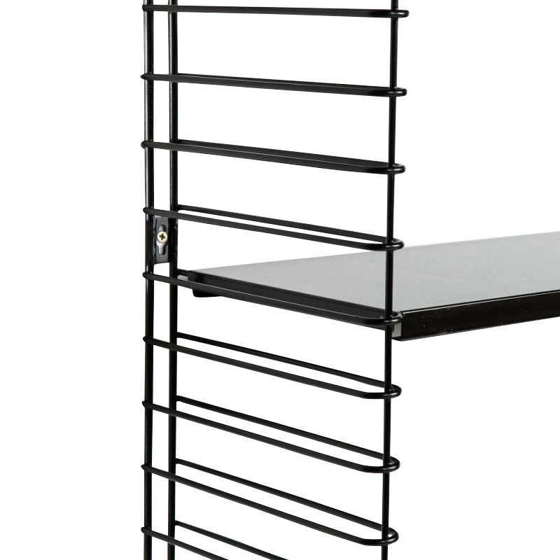 Tomado boekenrek retro - 3 etages - zwart