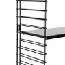 Tomado boekenrek retro - 3 etages - zwart