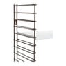 Tomado boekenrek retro - 3 etages - bronskleurig/wit