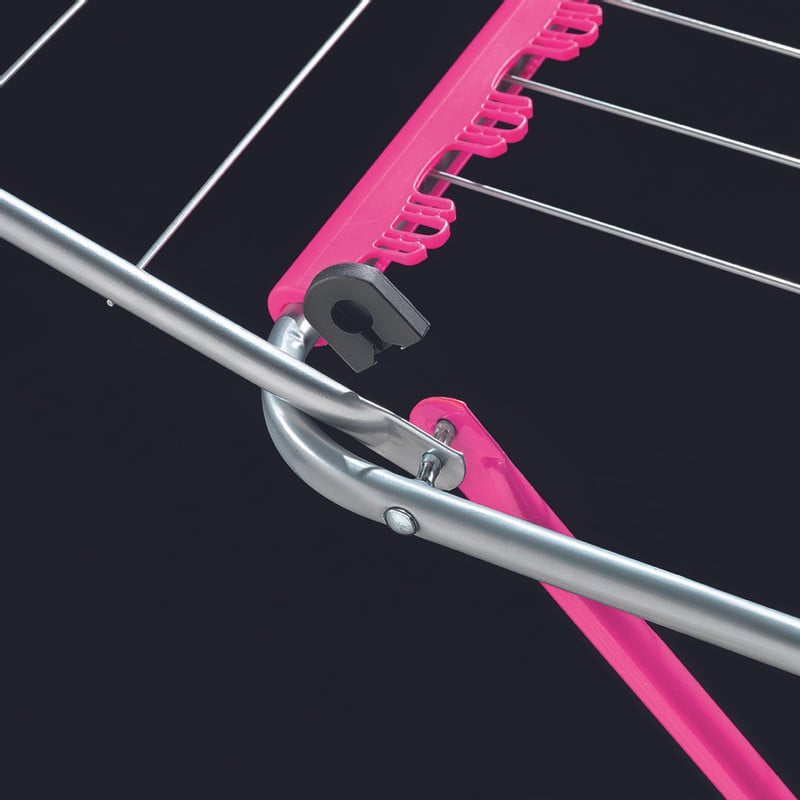 Metaltex droogrek hydra met toebeh. - 18 meter - roze