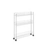 Metaltex - Fino 3 extra slim etagere op wieltjes - 3 manden