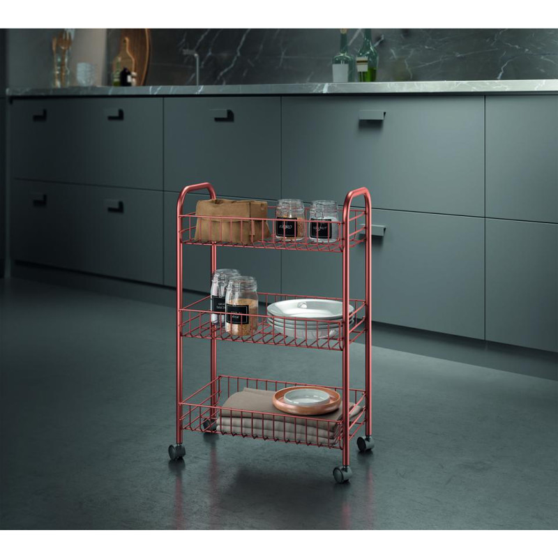 Metaltex - Lugano bergkastje 3 manden - koper