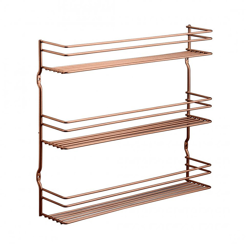 Metaltex - Space saver pepito 3 kruidenrek - koper