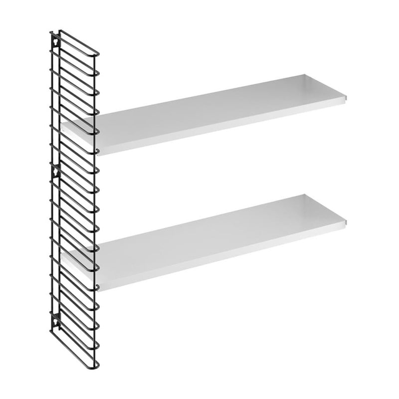 Tomado - boekenrekuitbreiding - zwart frame + witte planken