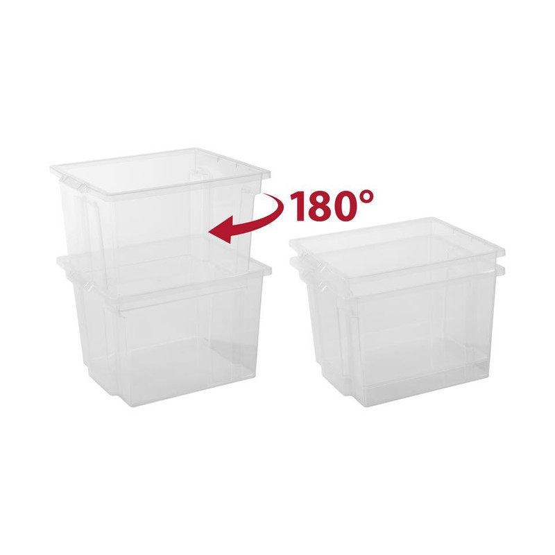 Iris stapelboxen - set van 6 - 10 liter 