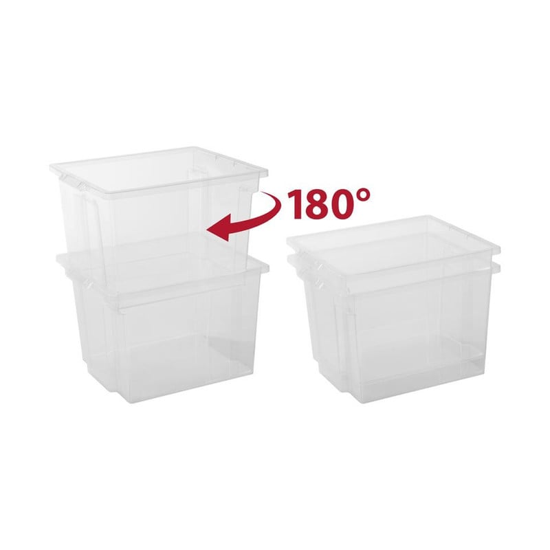 Iris stapelboxen - set van 6 - 30 liter