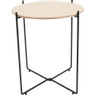 Compactor bijzettafel Agnetta - bruin - 41x47.5 cm