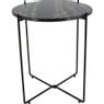 Compactor bijzettafel Agnetta - zwart - 41x47.5 cm