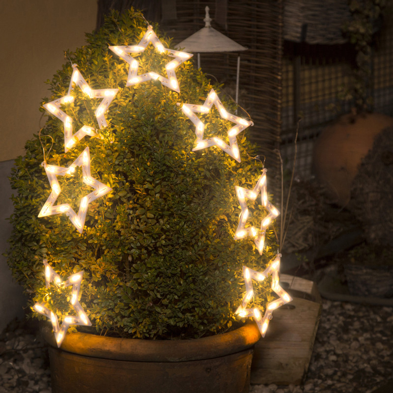 LED sterren slinger -  118 cm 