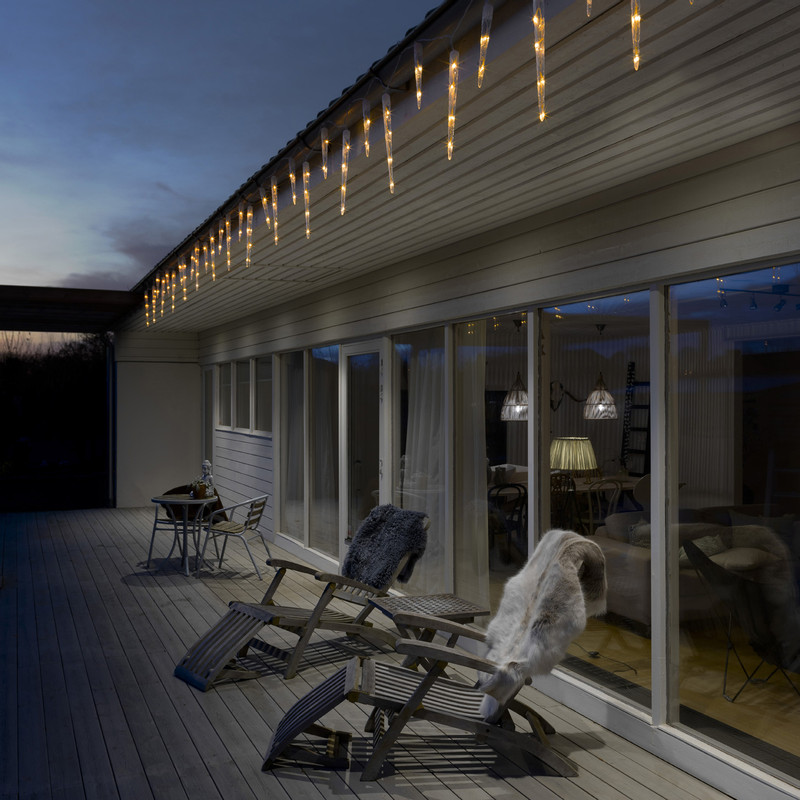 LED lichtsnoer ijspegels - 375 cm 